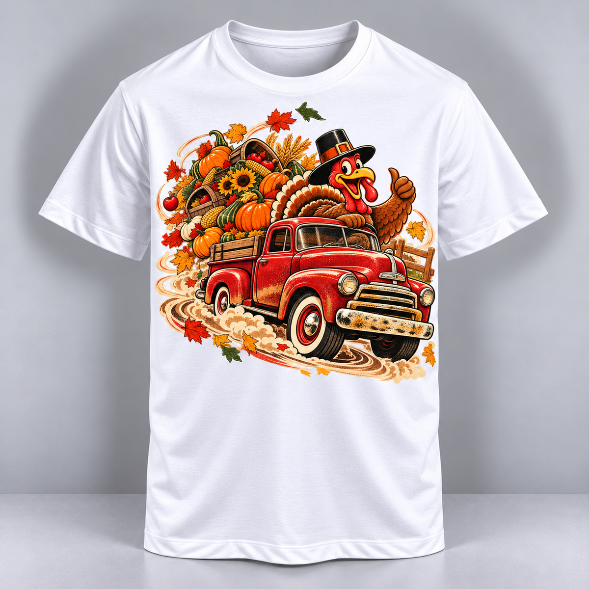 Thanksgiving - Gobble & Roll Vintage Turkey Truck