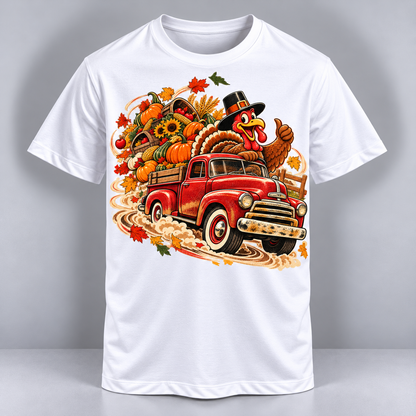 Thanksgiving - Gobble & Roll Vintage Turkey Truck