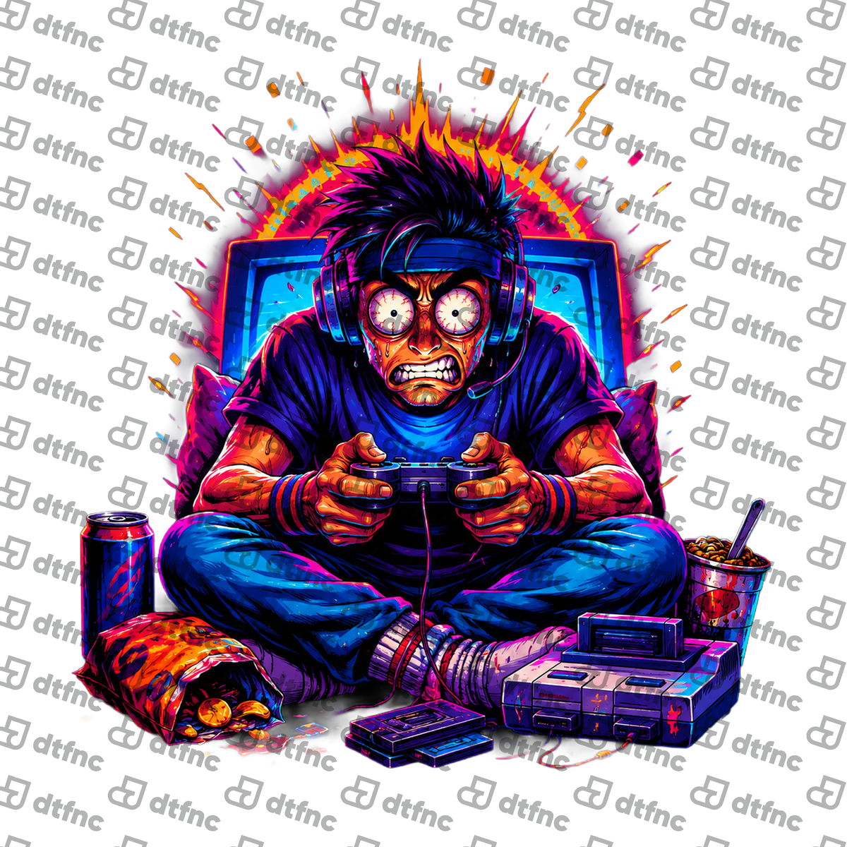 Retro & Vintage - Retro Gamer Rage Mode