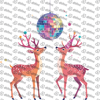 Christmas - Festive Disco Reindeer Duo