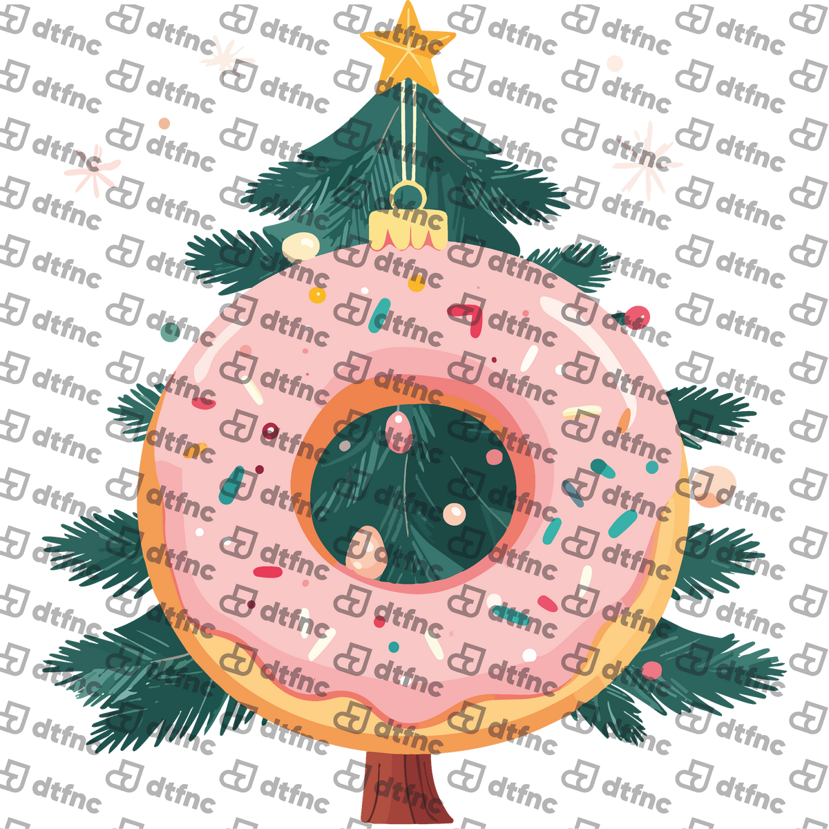 Christmas - Sweet Donut Ornament Tree