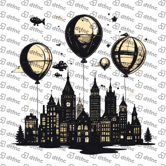 Art - Steampunk Floating City