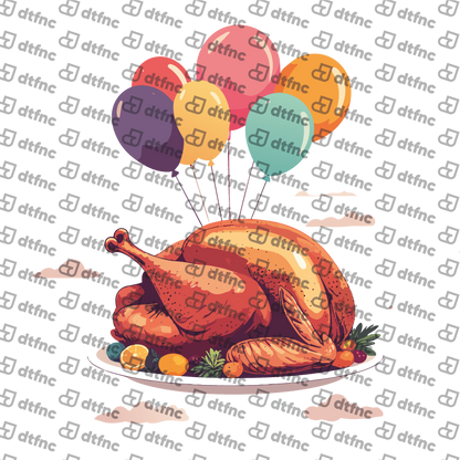Christmas - Floating Balloon Turkey Feast
